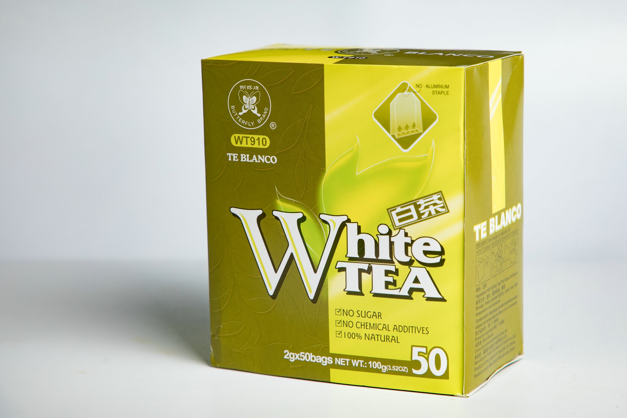 White Double Chamber Tea Bags #WT910 2GX50BAGS