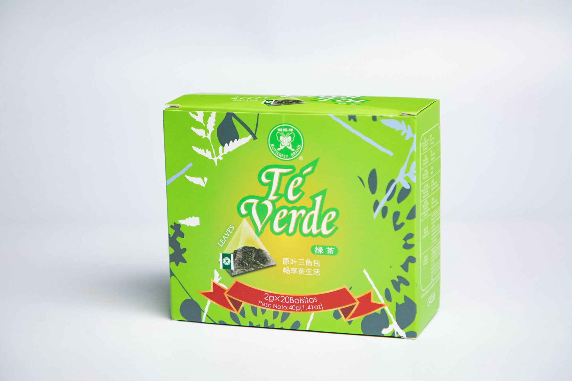 Green Pyramid Tea Bag#GT056 2GX20BAGS