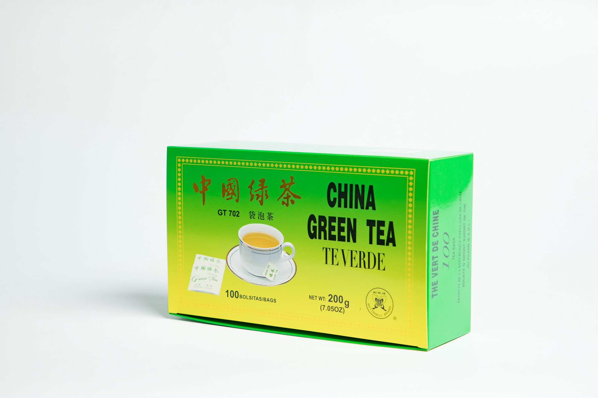 Green Tea Bag #GT702 2GX100BAGS