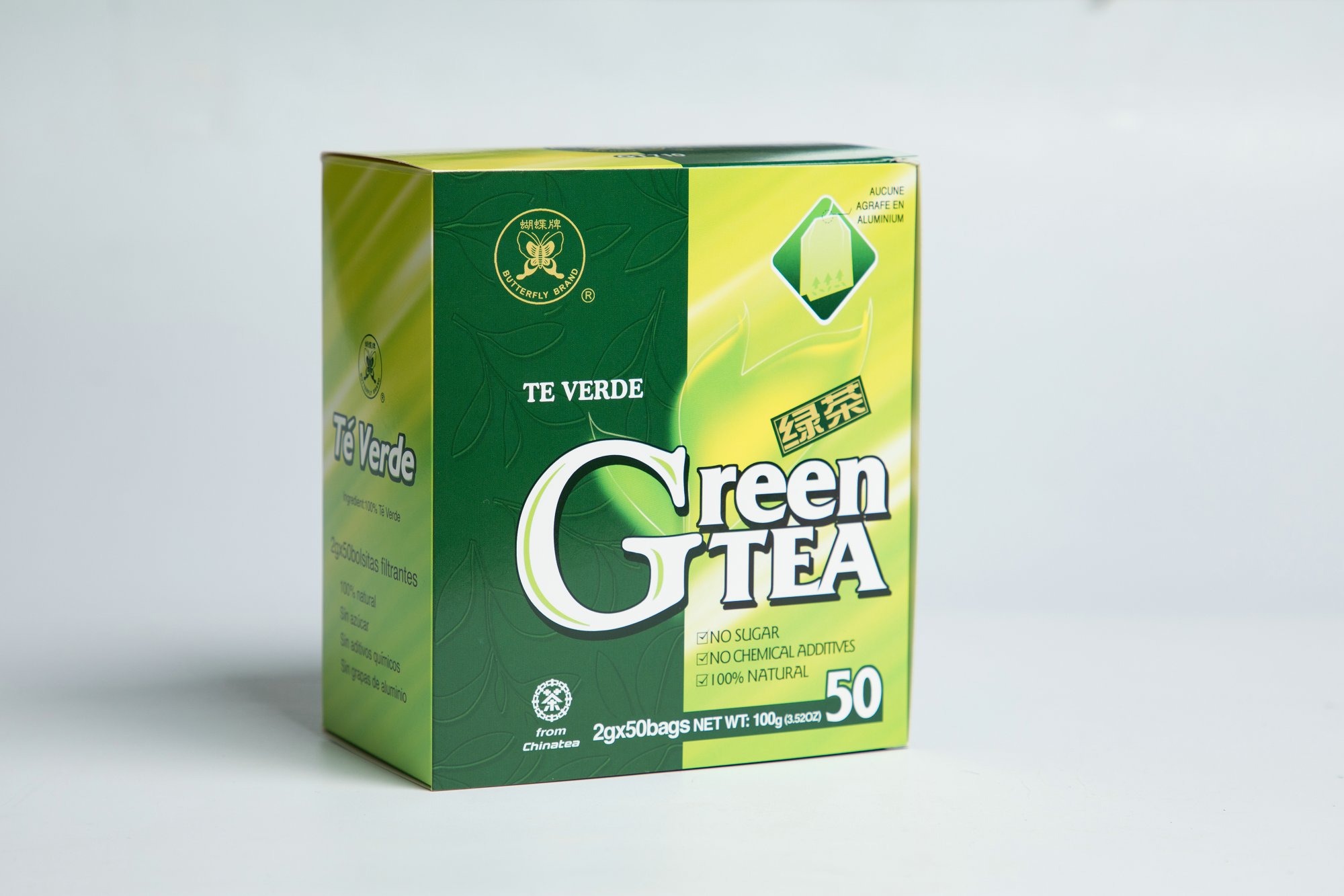 Green Double Chamber Tea Bags #GT710 2GX50BAGS