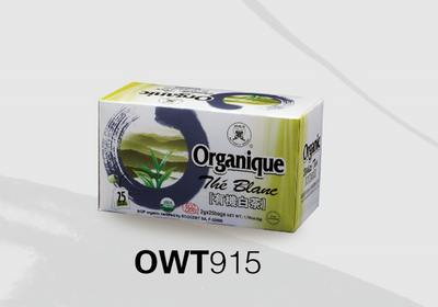 Organic White Double Chamber Tea Bags #OWT915 2GX25BAGS
