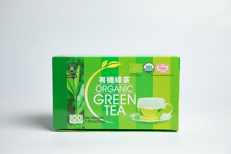 Organic Green Tea Bag #OGT719 2GX100BAGS