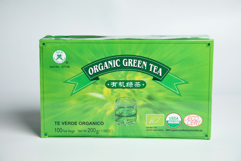 Organic Green Tea Bag #GT708 2GX100BAGS